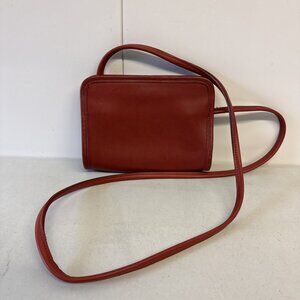 Rare Vintage Coach Disco Mini Crossbody Bag Red 9048